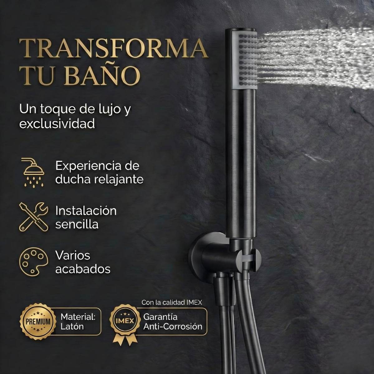DUCHA EMPOTRADA MONOMANDO SERIE TOP