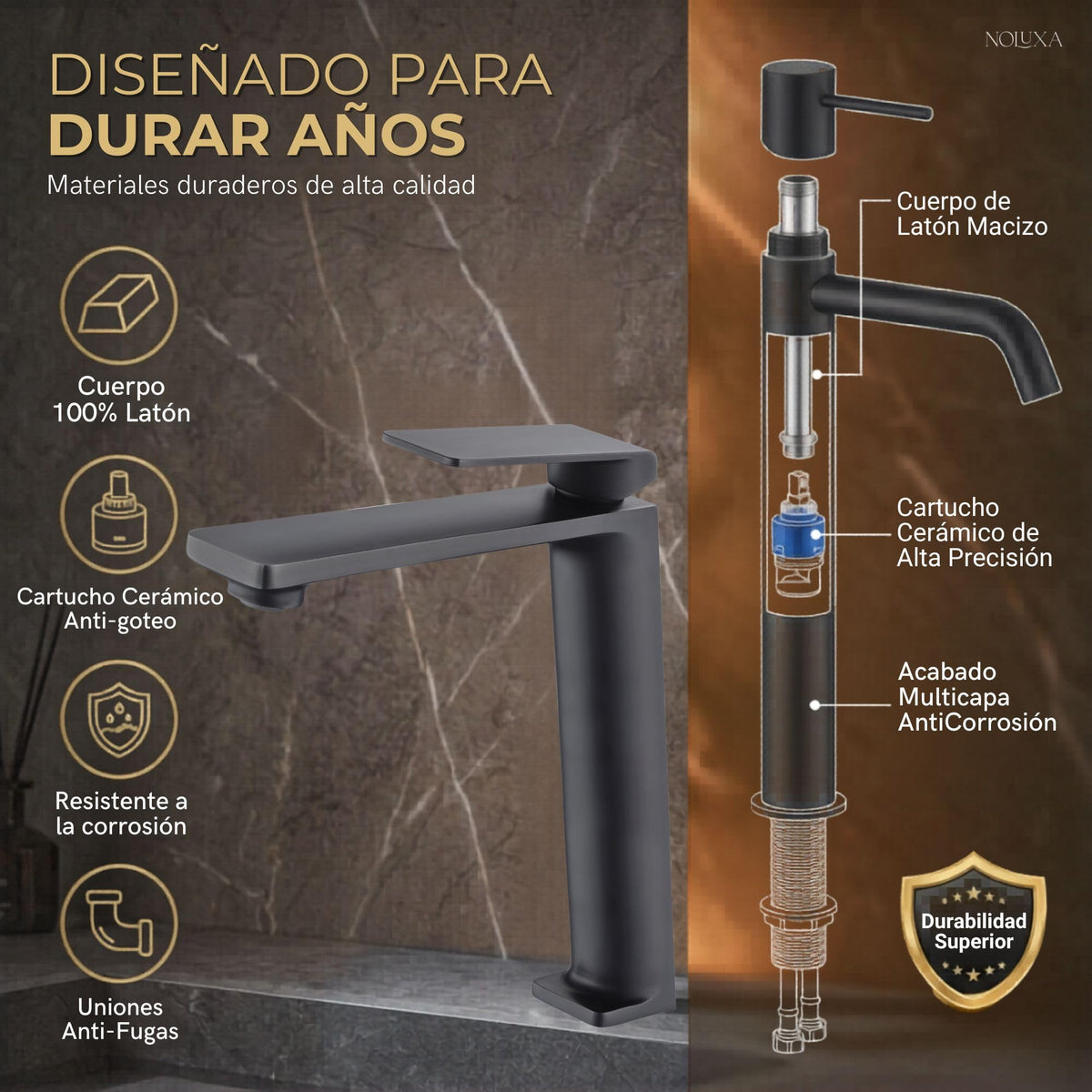 Miscelatore monocomando per lavabo con canna alta Serie FIYI