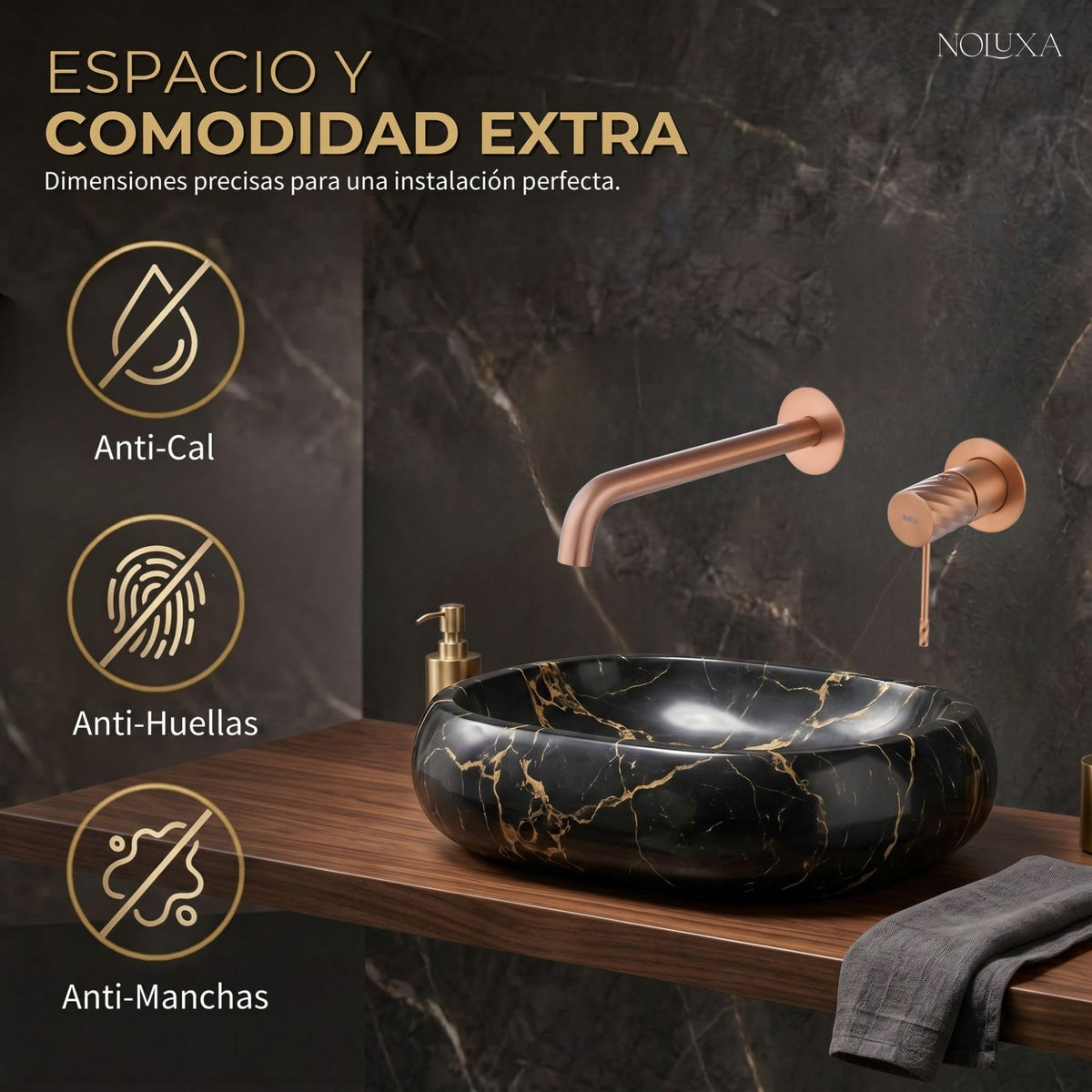 GRIFO LAVABO EMPOTRADO MONOMANDO SERIE BLESS