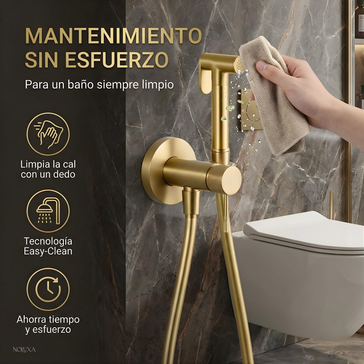 DUCHA HIGIÉNICA EMPOTRADA PARA WC SERIE LINE