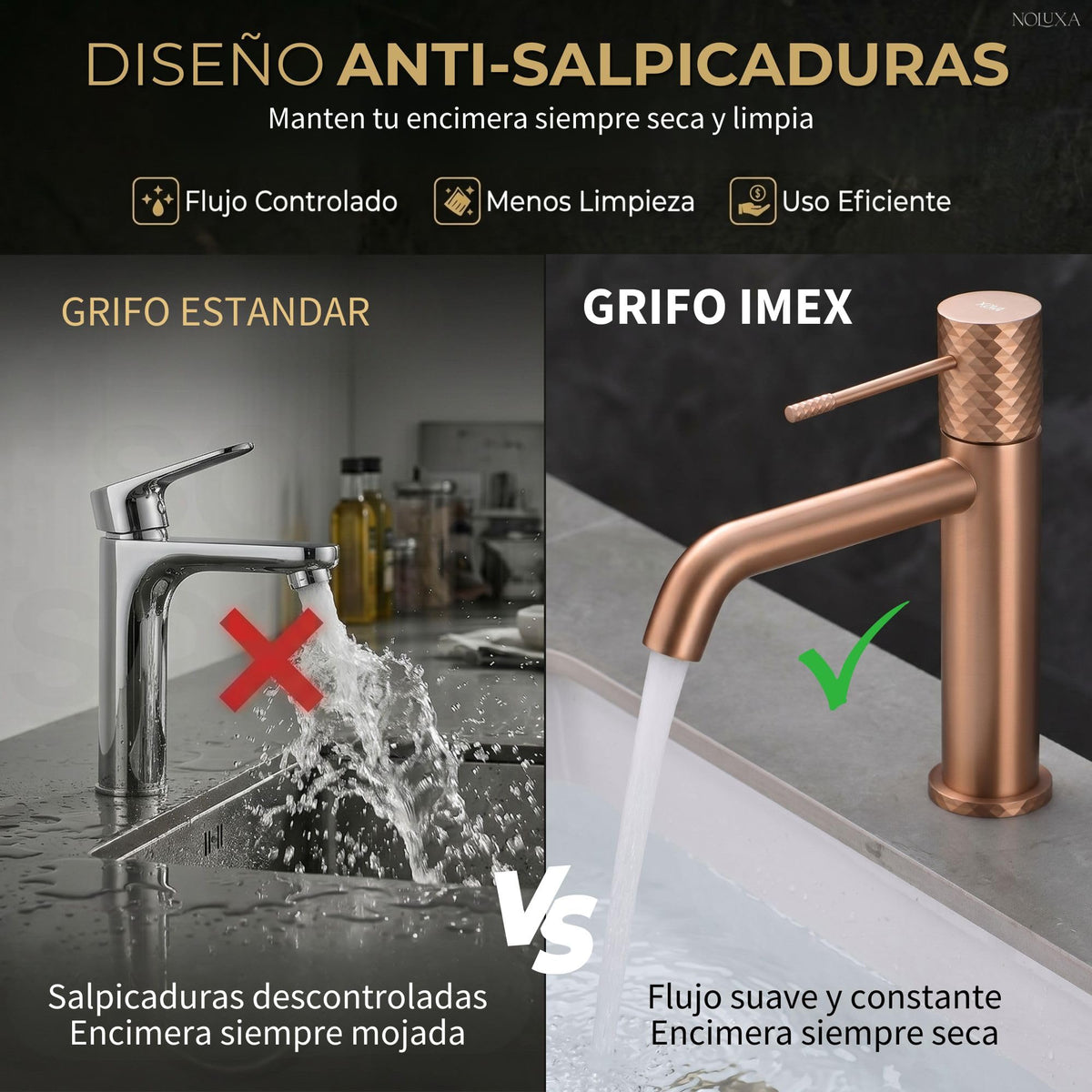 Low-spout single-lever basin mixer GÉNOVA SERIES