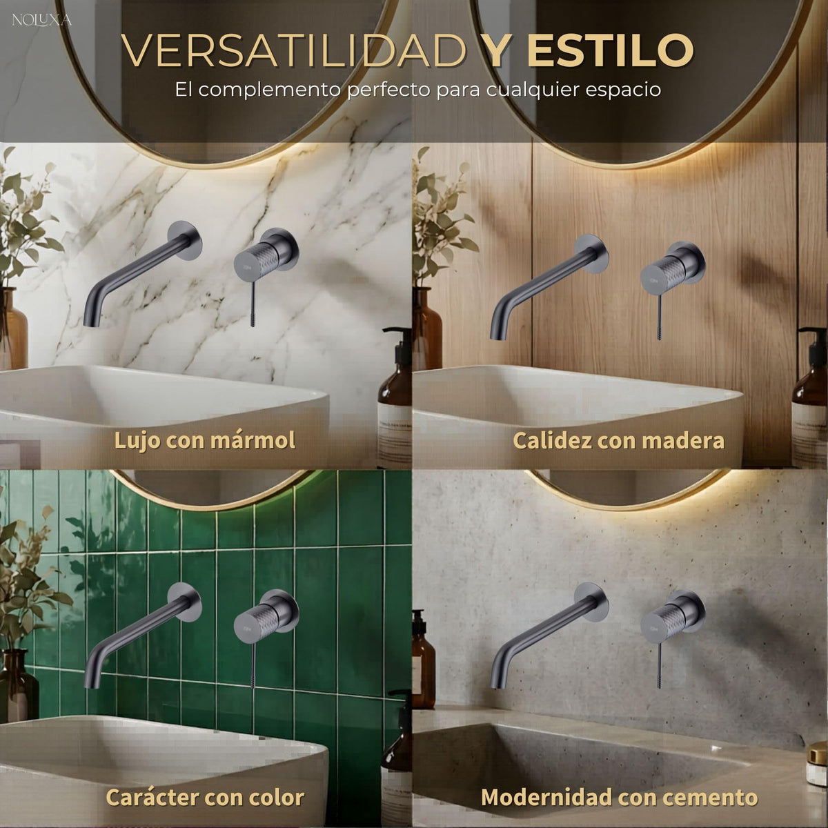 GRIFO LAVABO EMPOTRADO MONOMANDO SERIE GÉNOVA