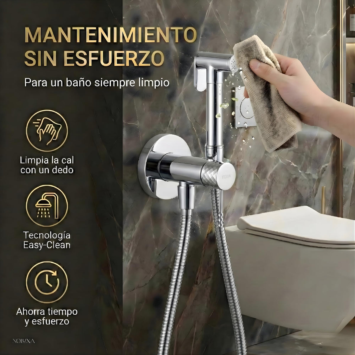 DUCHA HIGIÉNICA EMPOTRADA PARA WC SERIE GÉNOVA