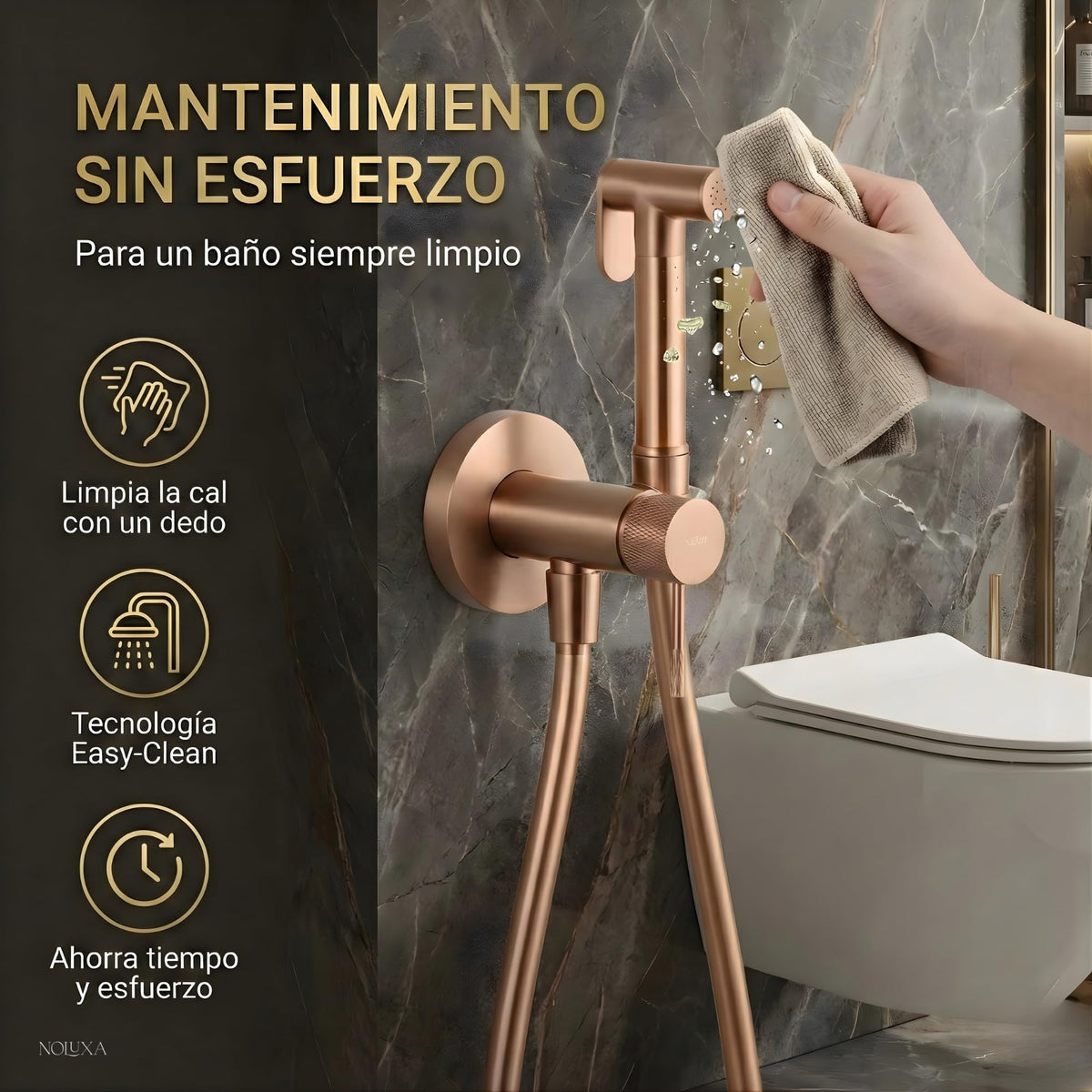 DUCHA HIGIÉNICA EMPOTRADA PARA WC SERIE LINE
