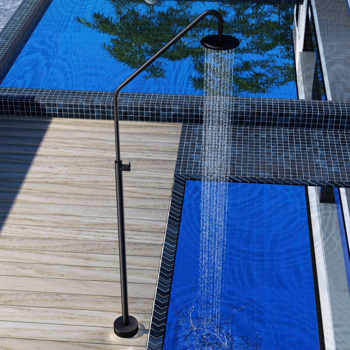 DUCHA PISCINA EXTERIOR EN ACERO INOX. S.316 SERIE ALASKA