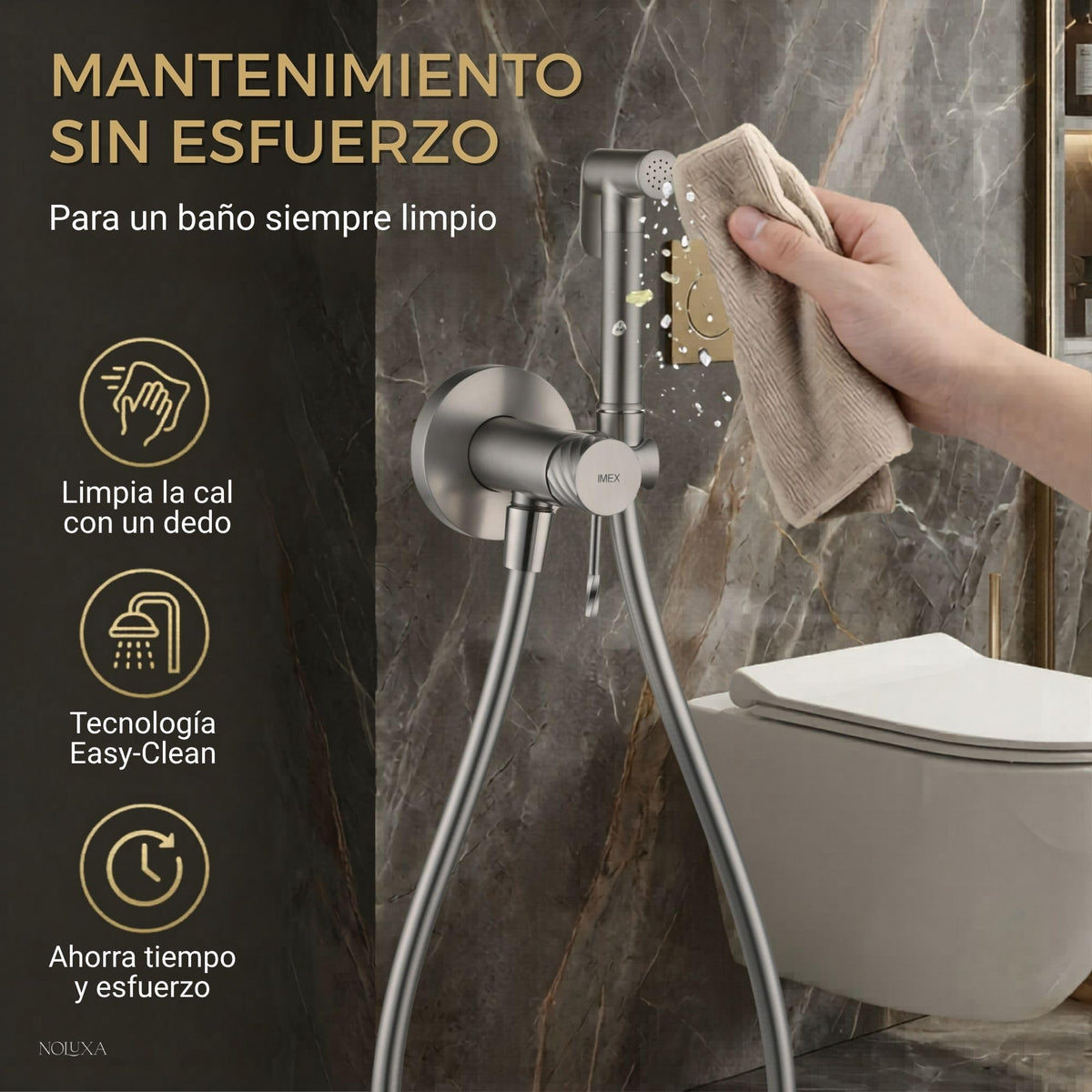 DUCHA HIGIÉNICA EMPOTRADA PARA WC SERIE BLESS