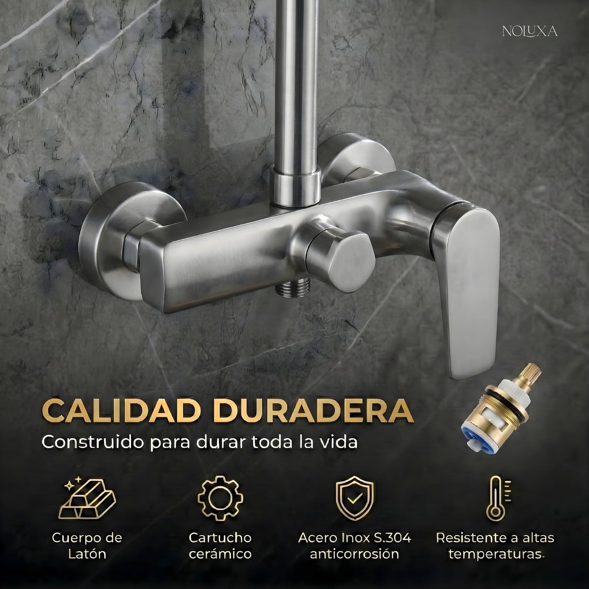 COLUMNA DE DUCHA MONOMANDO SERIE DELOS