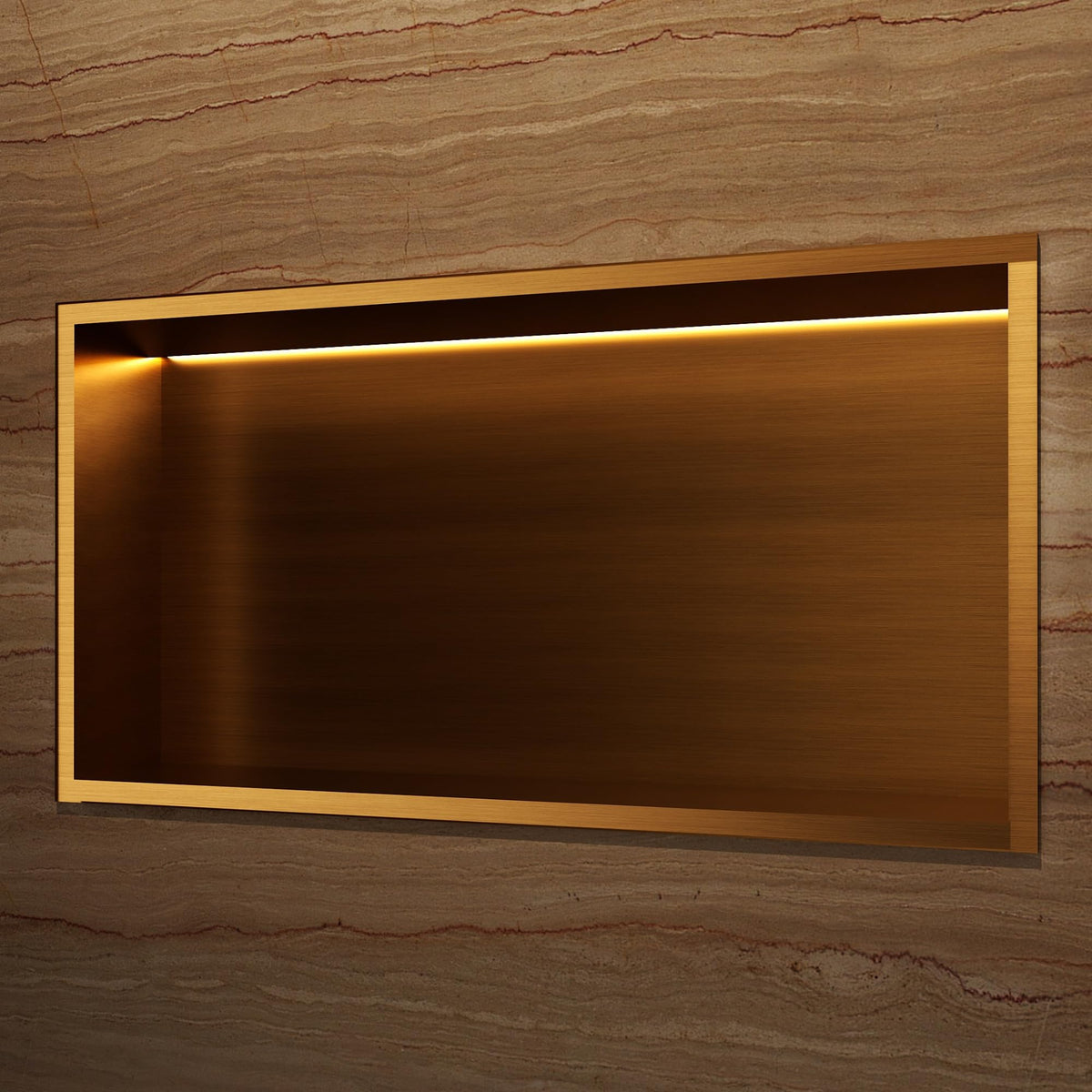 HORNACINA RECTANGULAR 63X33CM CON LUZ LED SERIE OCEANIC