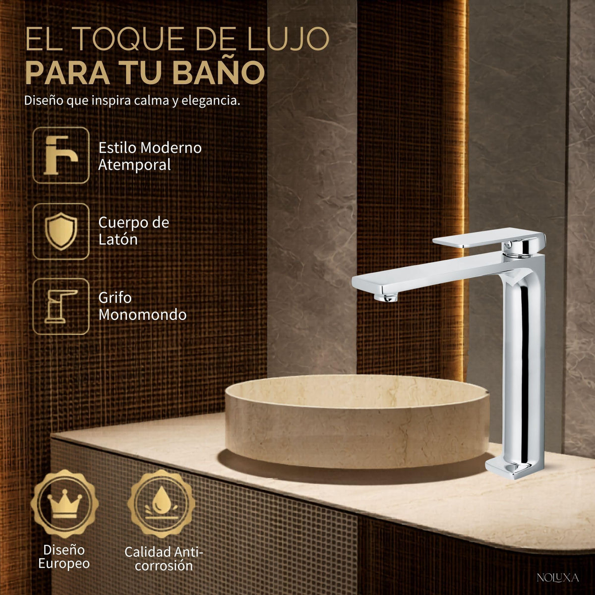 Miscelatore monocomando per lavabo con canna alta Serie FIYI