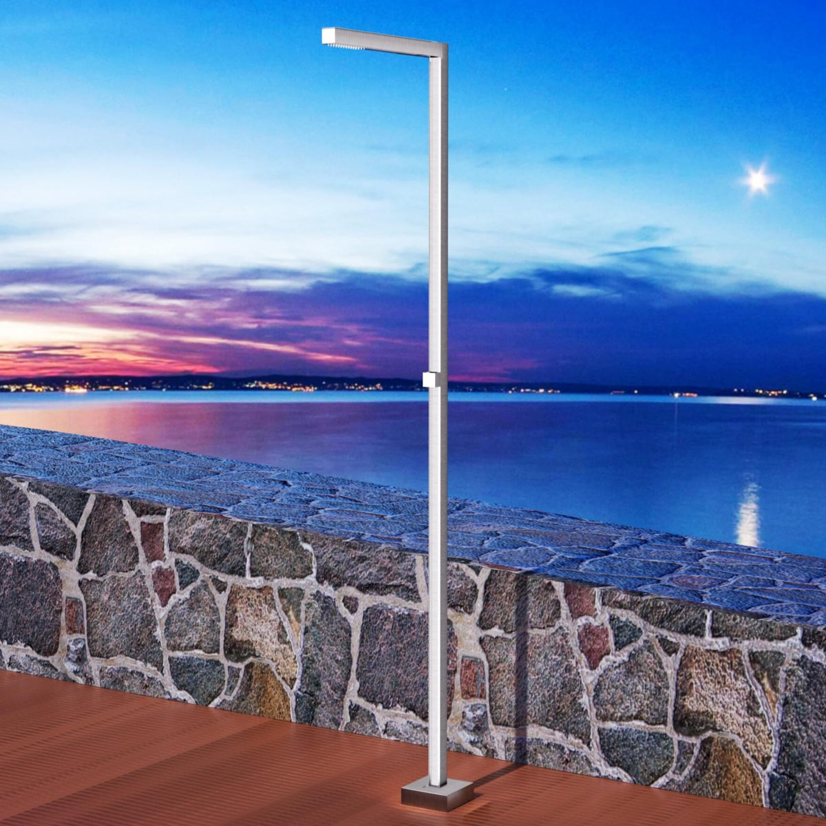 DUCHA PISCINA EXTERIOR EN ACERO INOX. S.316 SERIE ALABAMA