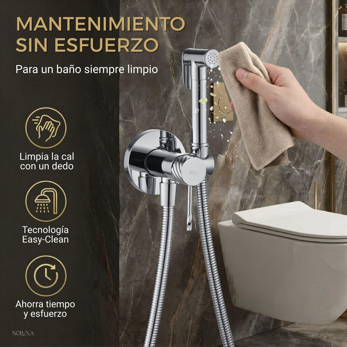 DUCHA HIGIÉNICA EMPOTRADA PARA WC SERIE BLESS