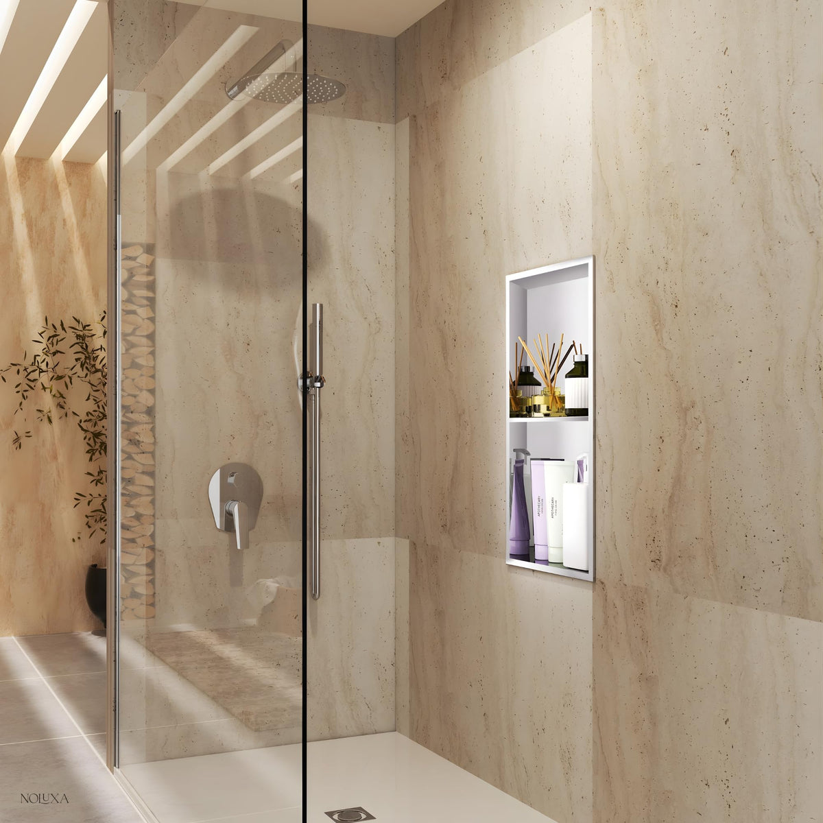 HORNACINA DOBLE 33X63CM EMPOTRADA SERIE ARTIC