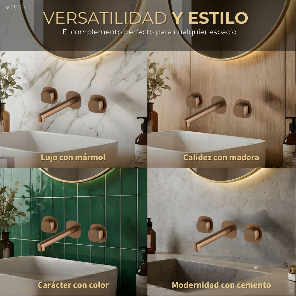 GRIFO LAVABO EMPOTRADO BIMANDO SERIE TOSCANA