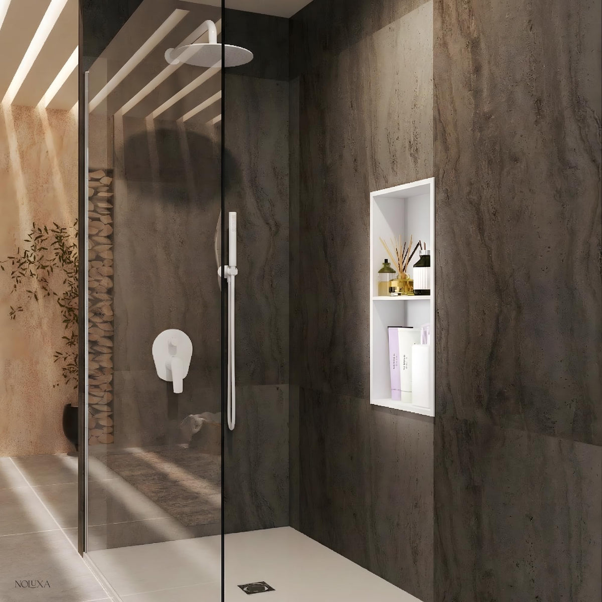 HORNACINA DOBLE 33X63CM EMPOTRADA SERIE ARTIC