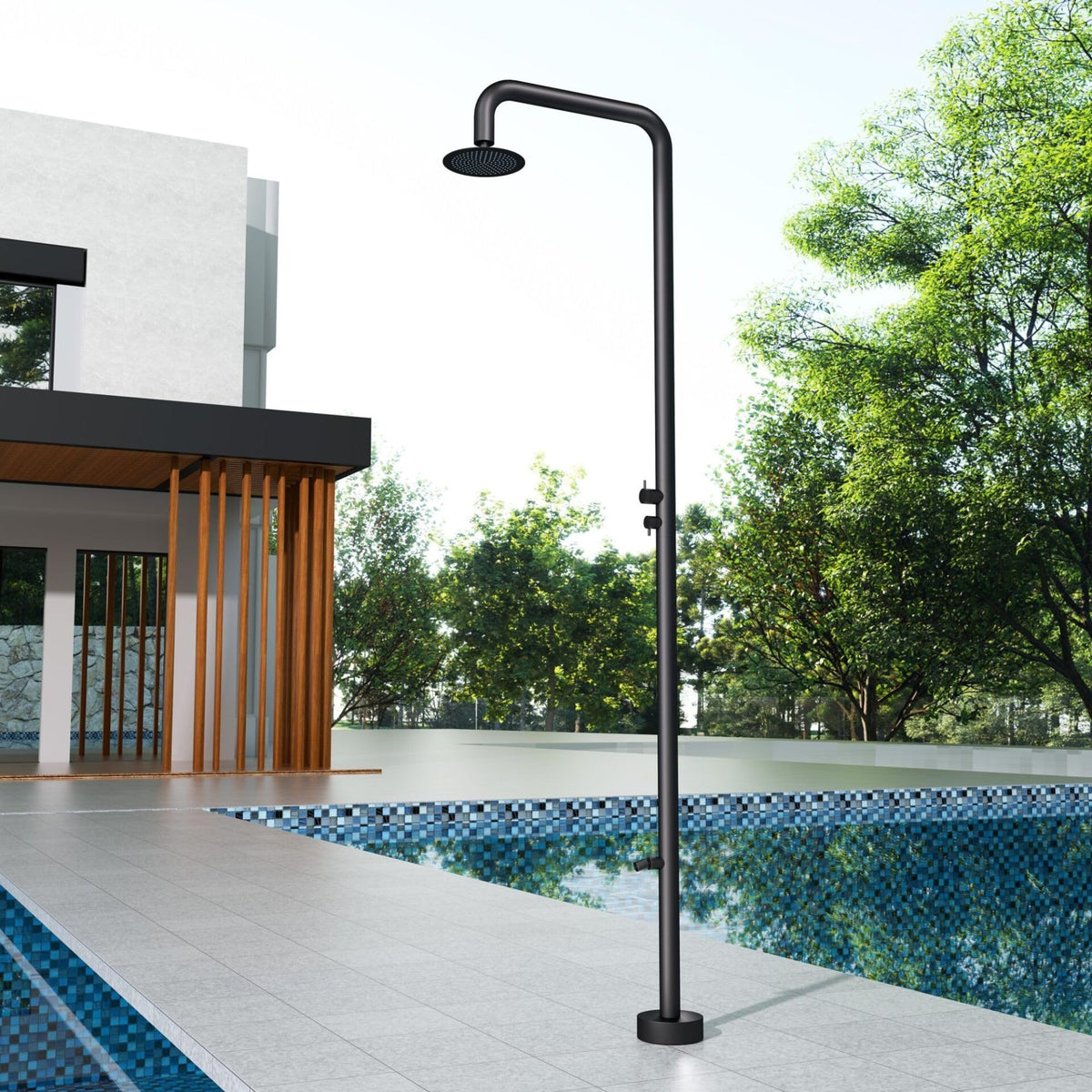 DUCHA PISCINA EXTERIOR EN ACERO INOX. S.316 SERIE MICHIGAN