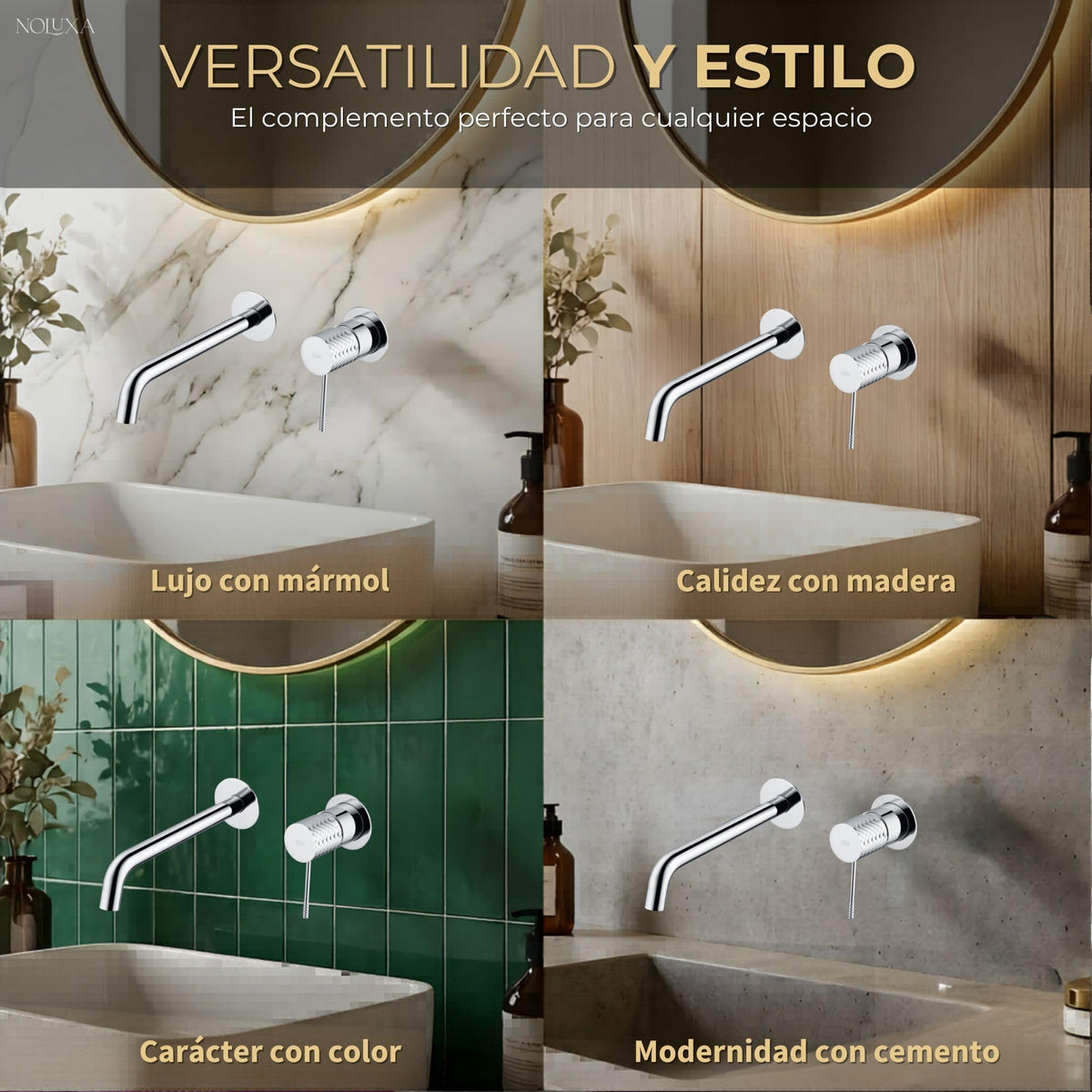 GRIFO LAVABO EMPOTRADO MONOMANDO SERIE GÉNOVA