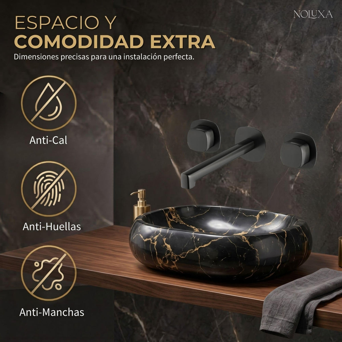 GRIFO LAVABO EMPOTRADO BIMANDO SERIE TOSCANA