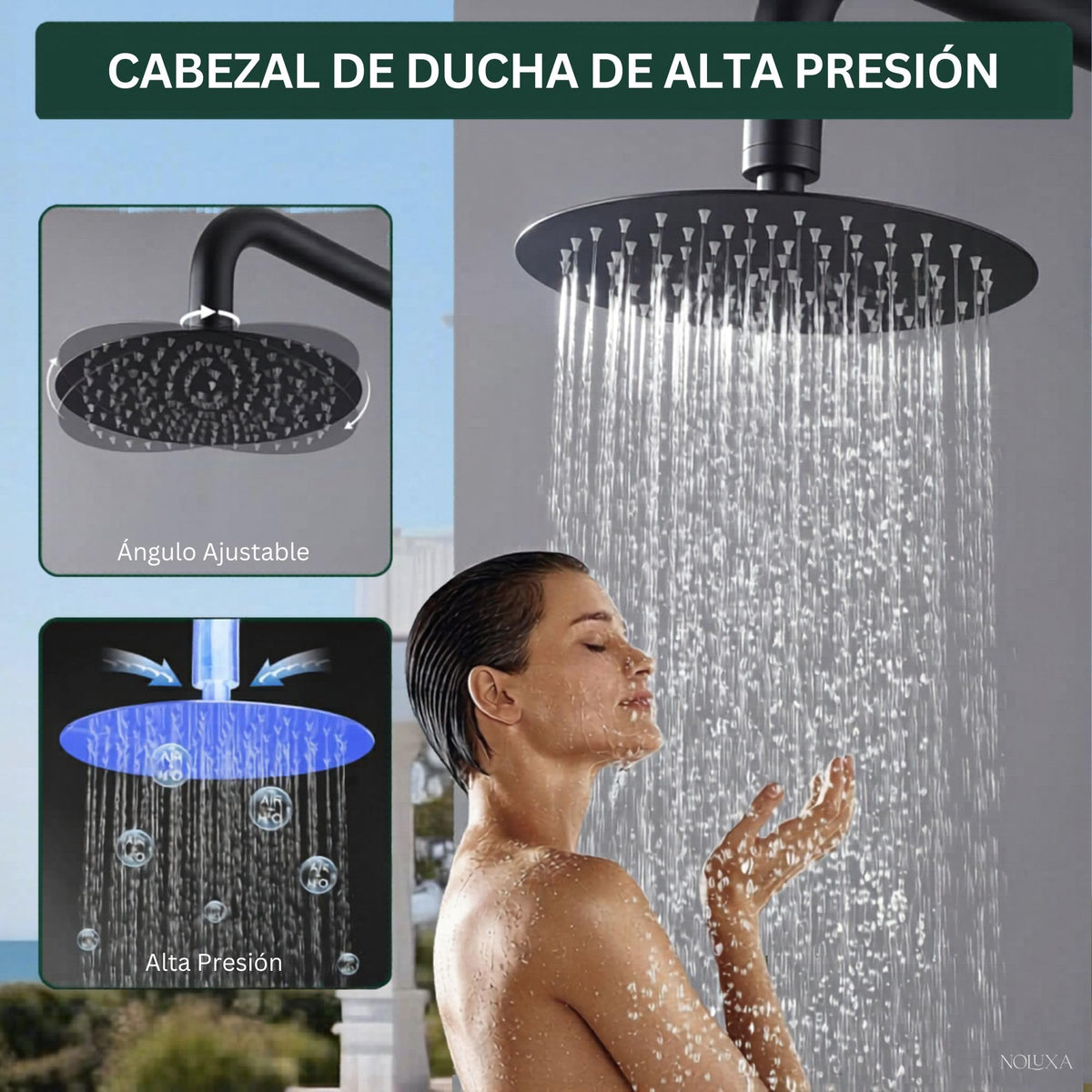 DUCHA PISCINA EXTERIOR EN ACERO INOX. S.316 SERIE DAKOTA