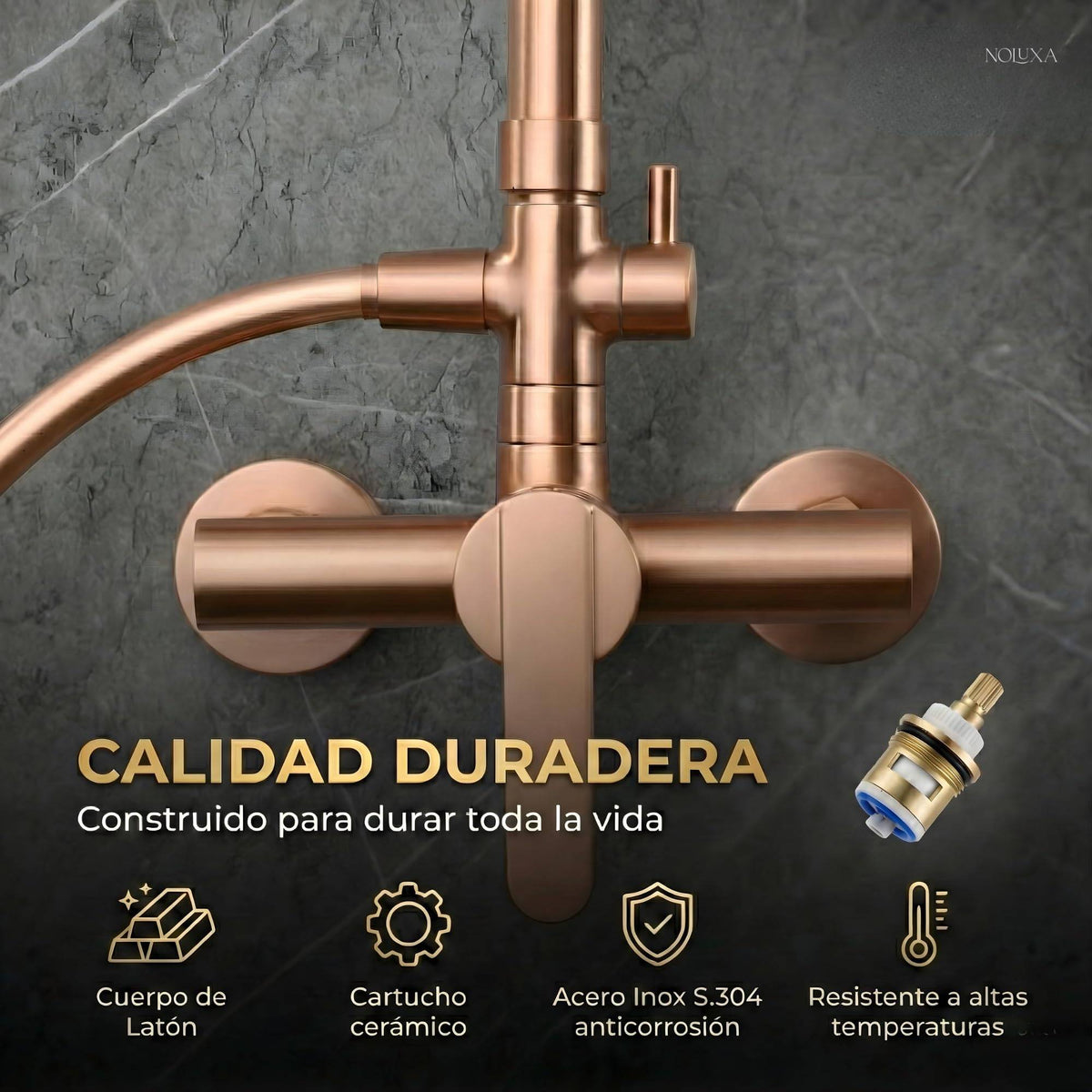 COLUMNA DE DUCHA MONOMANDO SERIE ROMA