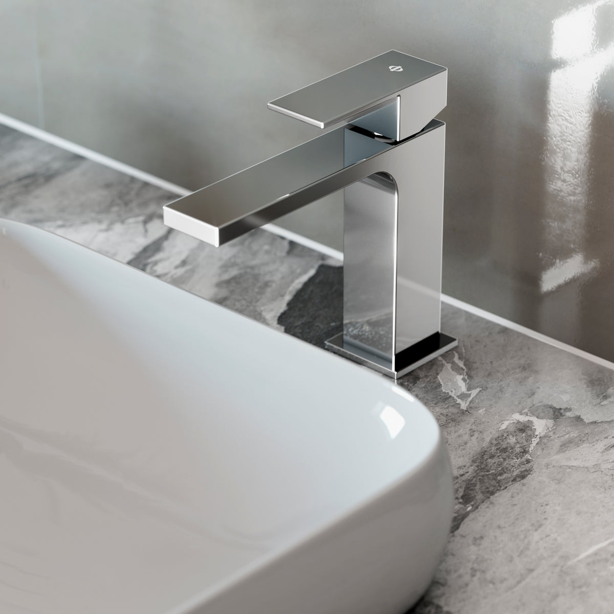 GRIFO LAVABO CAÑO BAJO MONOMANDO SERIE ORION - Noluxa