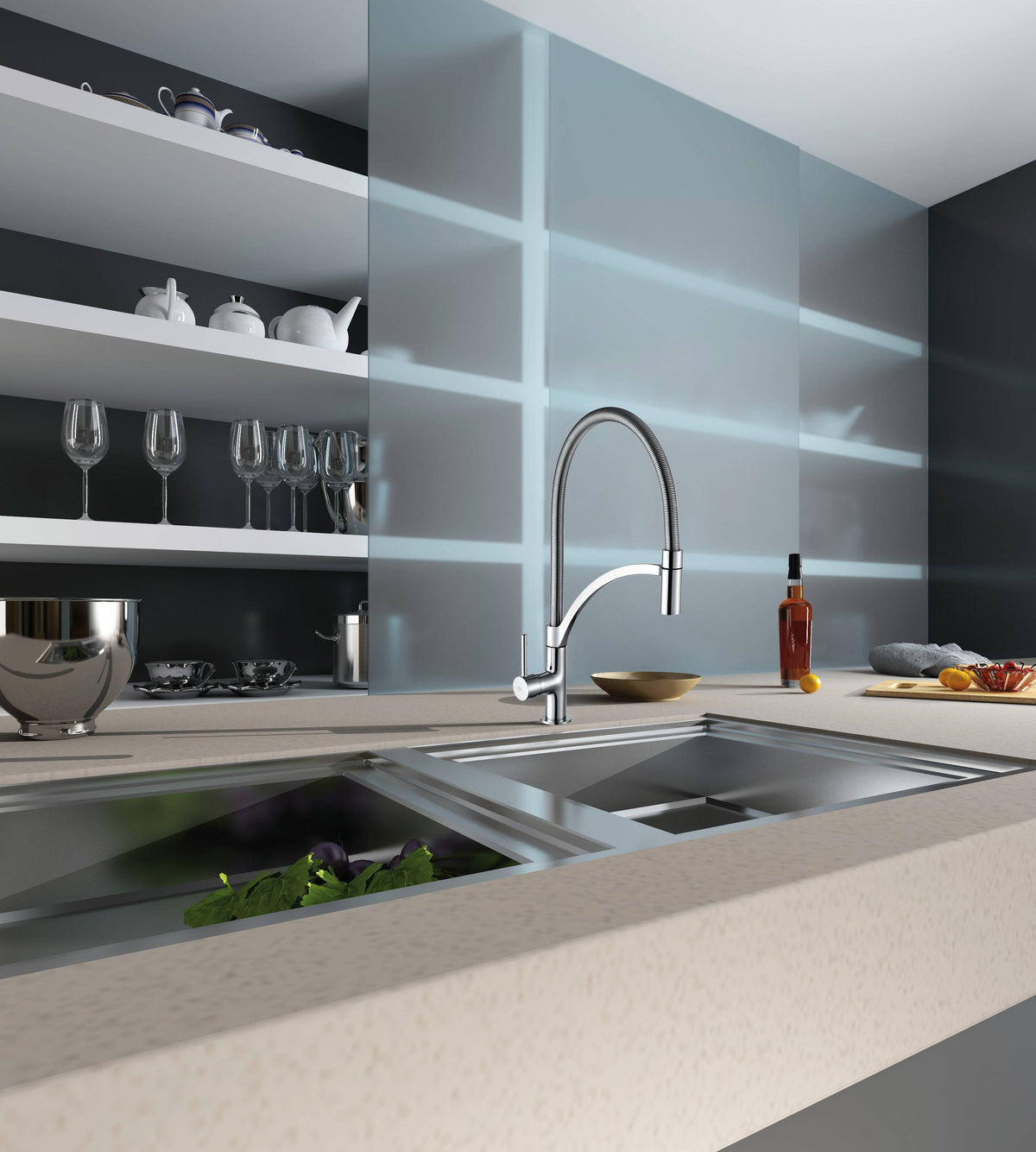 GRIFO DE COCINA EXTRAÍBLE SERIE DESIGN