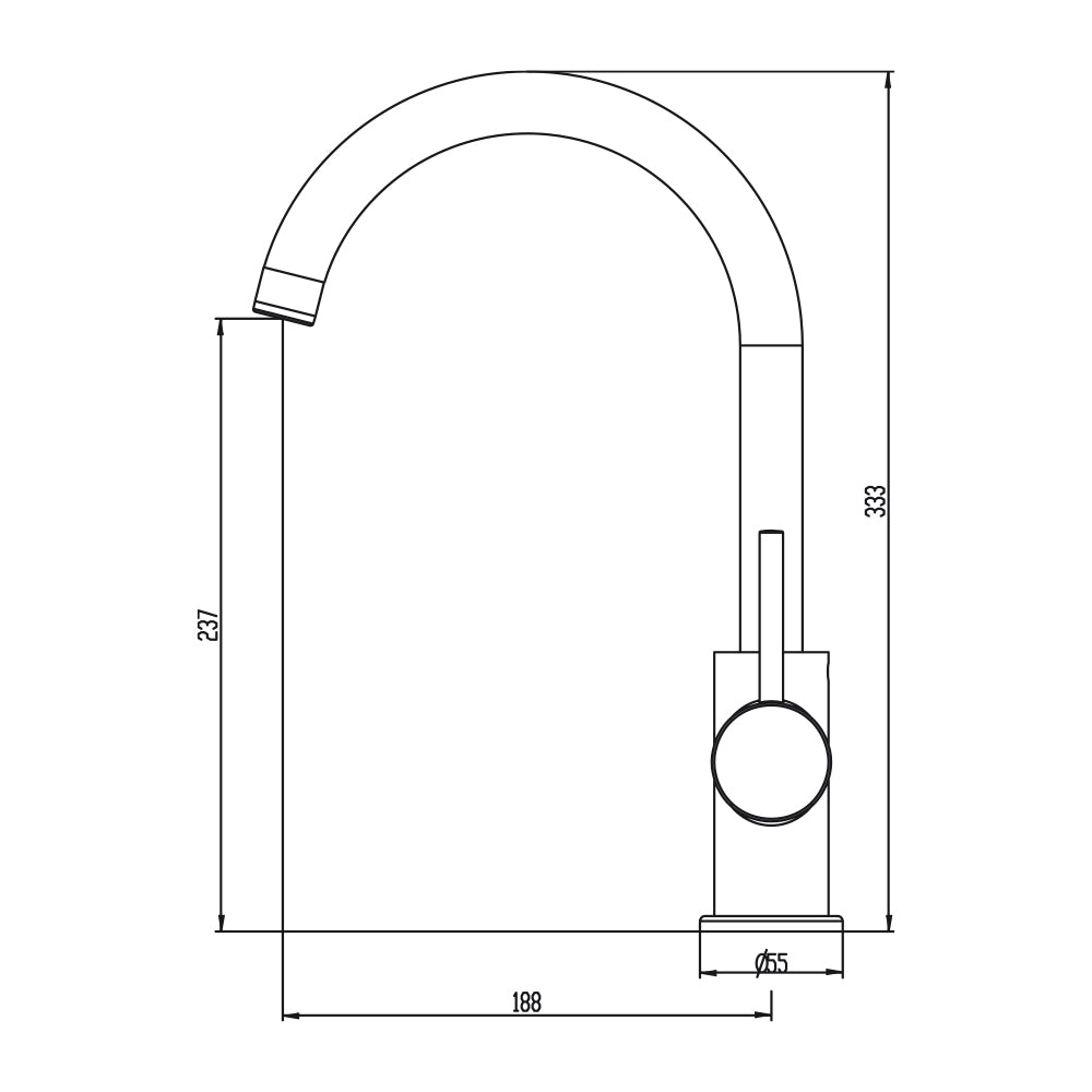 GRIFO DE COCINA SERIE ROUND - Noluxa