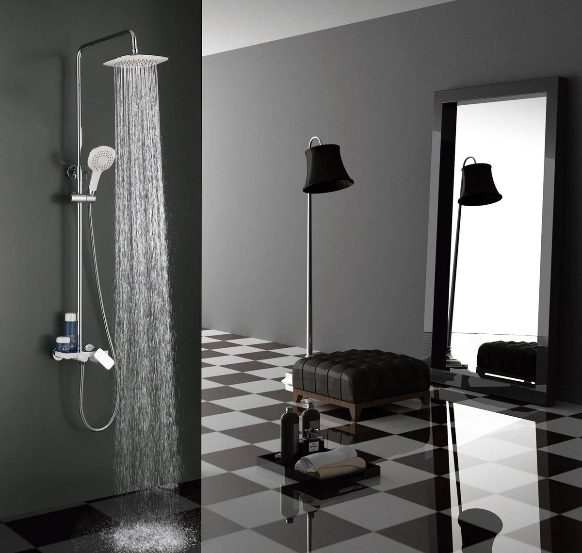 COLUMNA DE DUCHA MONOMANDO SERIE CASSIO