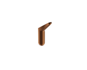 PERCHA INDIVIDUAL EN ACERO INOX S.304 SERIE AURA — Oro Rosa Cepillado — CAA006-01/ORC
