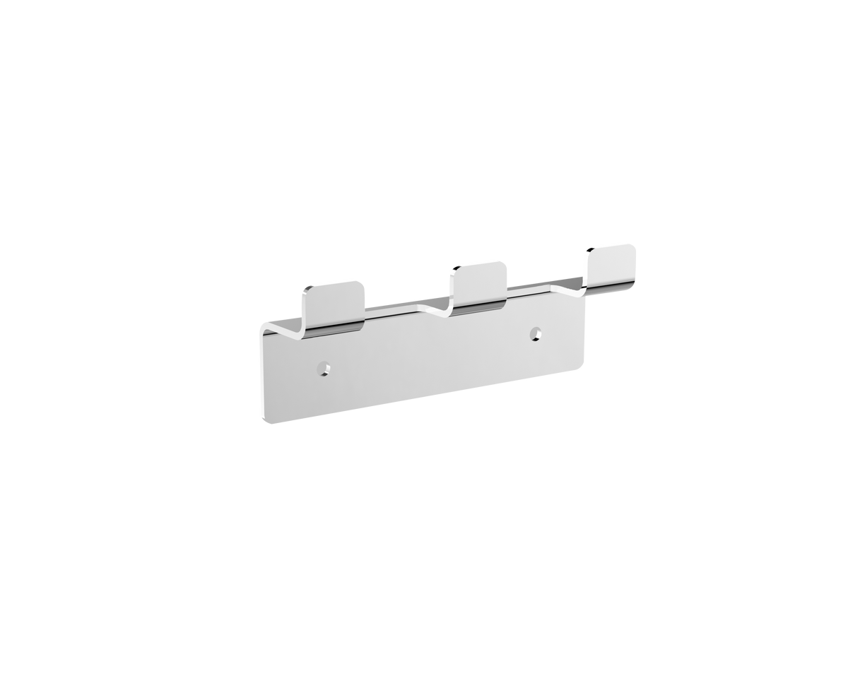 PERCHA TRIPLE EN ACERO INOX S.304 SERIE FORM — Cromado — CAF008-02