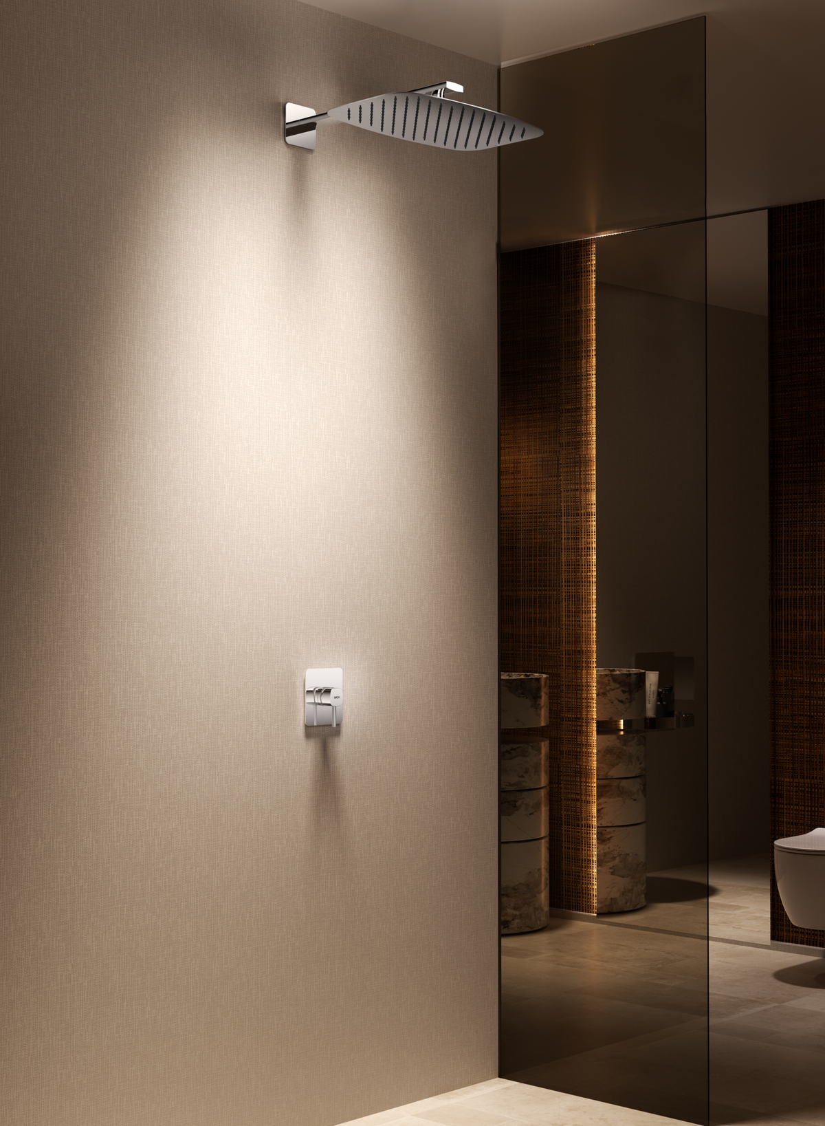 CONCEALED SHOWER 1-OUTLET TOSCANA SERIES (WITHOUT HANDHELD SHOWER)